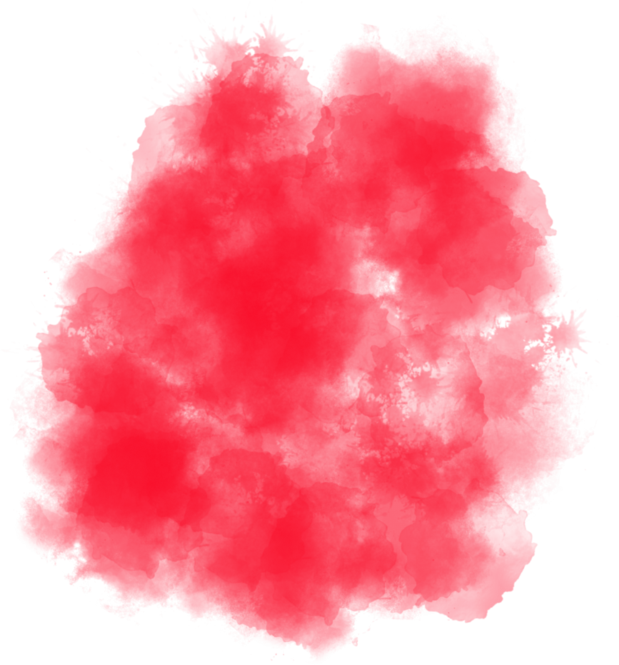 Red watercolor Cloud